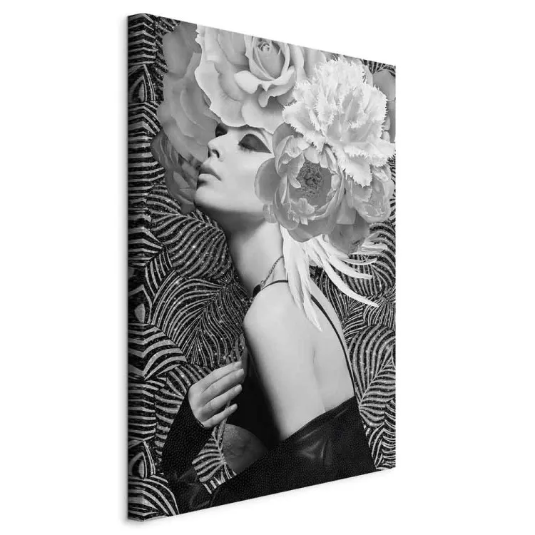 Silberne Prinzessin (1-teilig) Hochformat - Porträt, Blumen