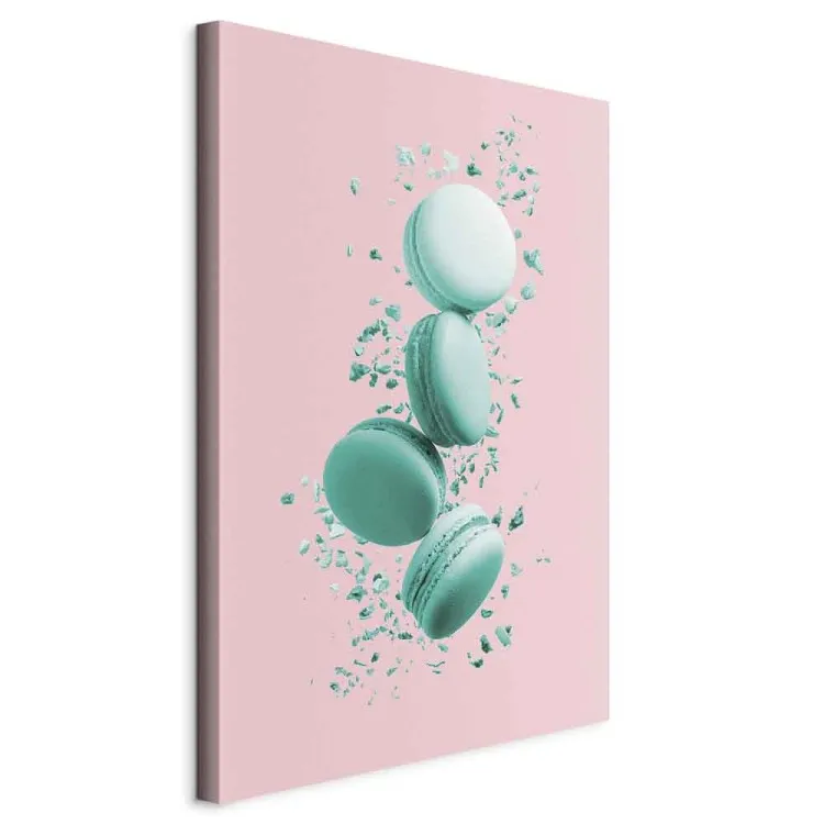 Fliegende Süßigkeiten (1-teilig) Hochformat - Donuts, pastellfarben