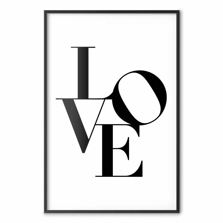 Verschlungene Liebe - Aufschrift auf Weiß