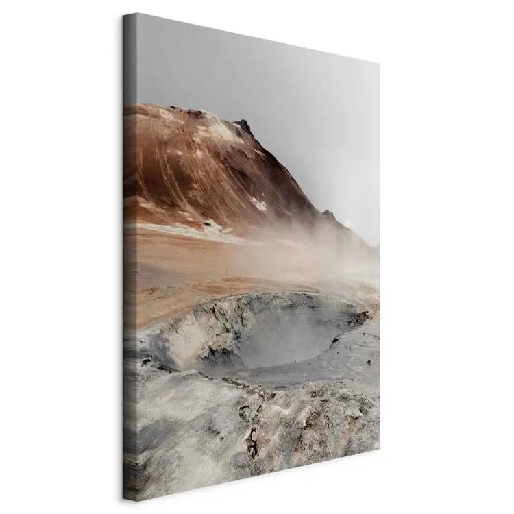 Heißer Atem der Erde (1-teilig) Hochformat - Landschaft eines Nebels