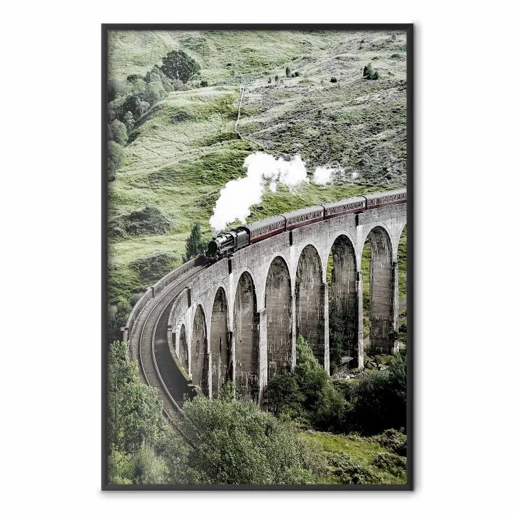 Reise durch die Zeit - Brücke mit Zug