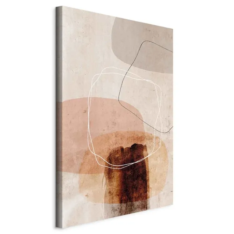 Umgekehrte Bewegung (1-teilig) Hochformat - Abstrakte Linienfiguren