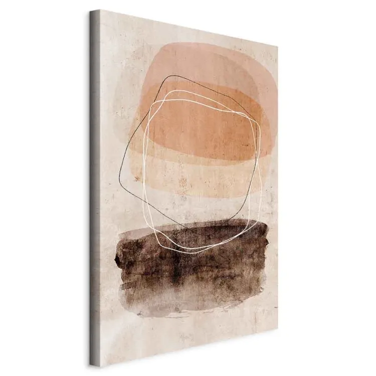 Rotierende Bewegung (1-teilig) Hochformat - Linienfiguren im Boho-Stil