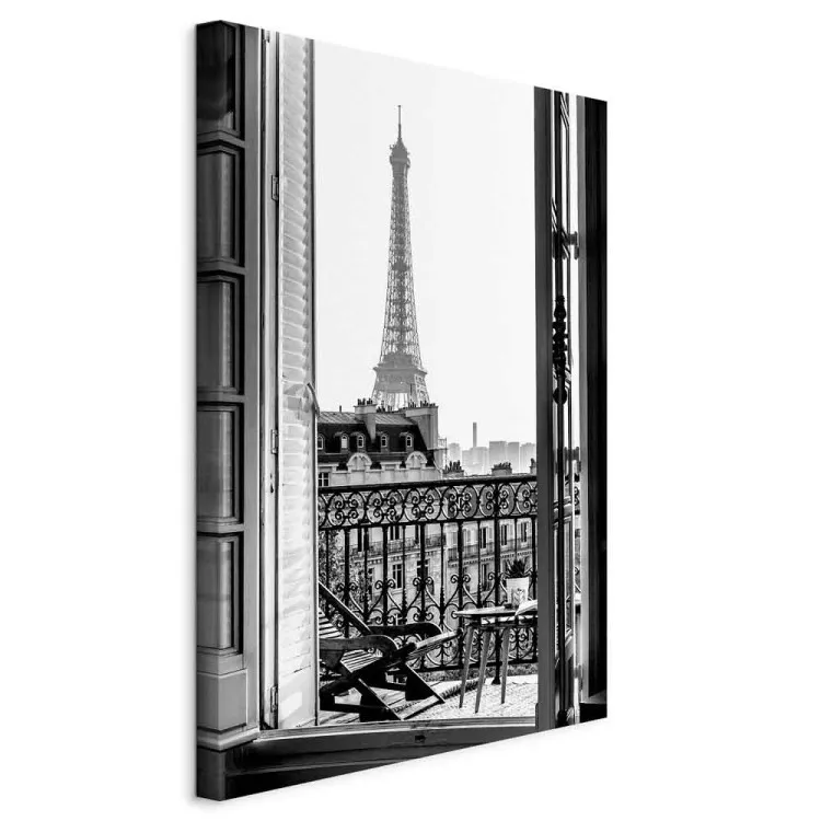 Blick vom Balkon (1-teilig) Hochformat - Architektur der Stadt Paris