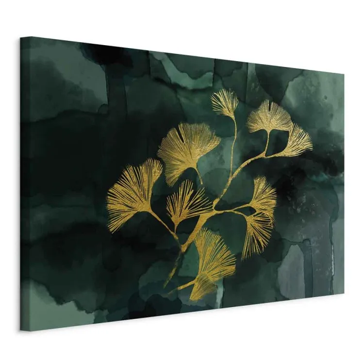 Goldene Ginkgos - Landschaft der Pflanze im Glamour-Stil