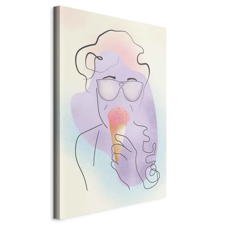 Raspberry Ice Cream (1 Part) Vertical