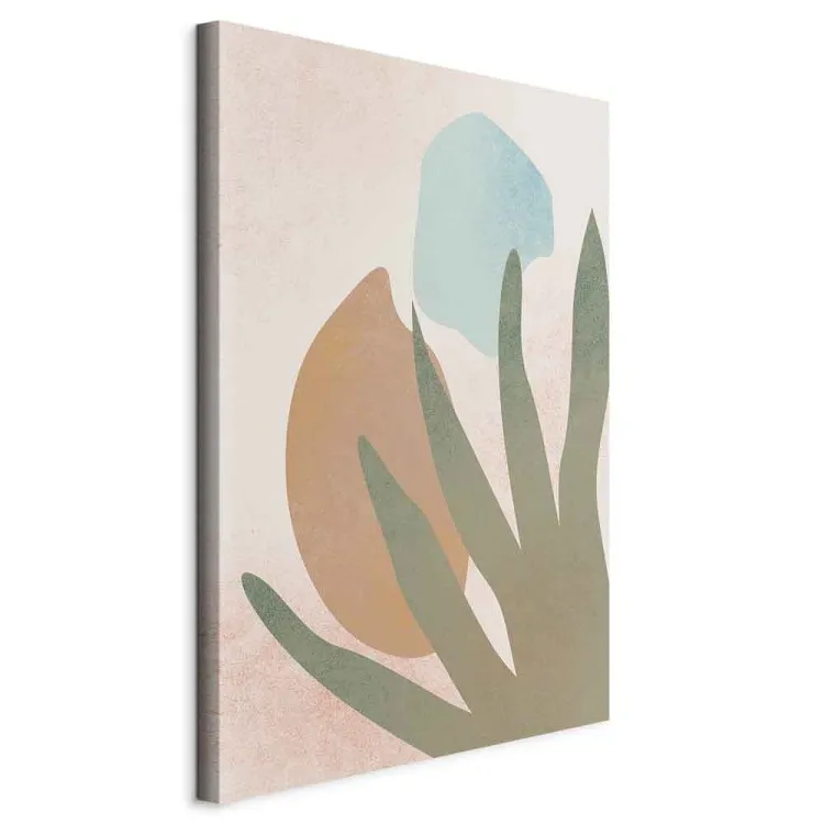 Agave in der Sonne (1-teilig) Hoch - Abstraktes Muster im Boho-Stil