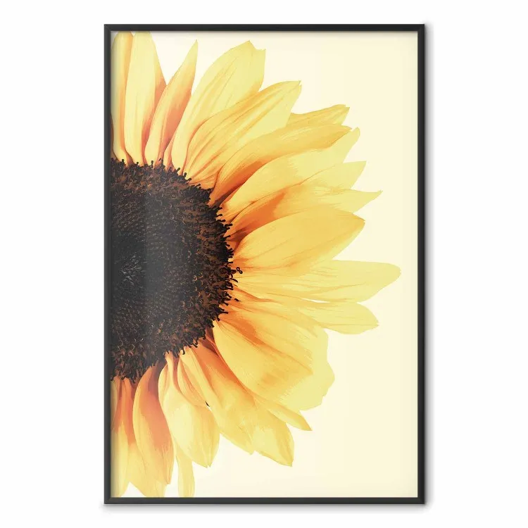 Näher an der Sonne - Natürliche Sonnenblume auf Gelb