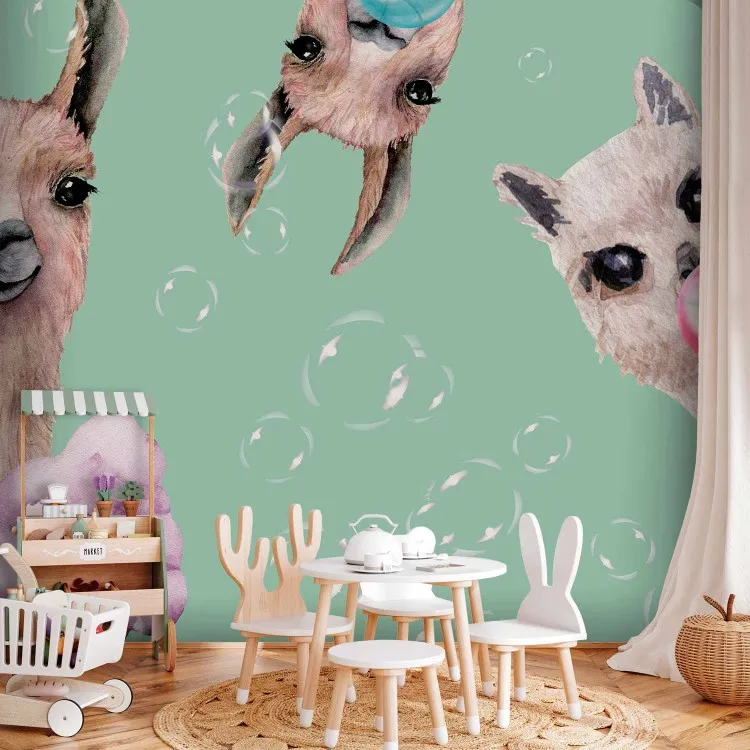 Verrückte Lamas - Tiere mit Eis am Stiel und Kaugummi für Kinder