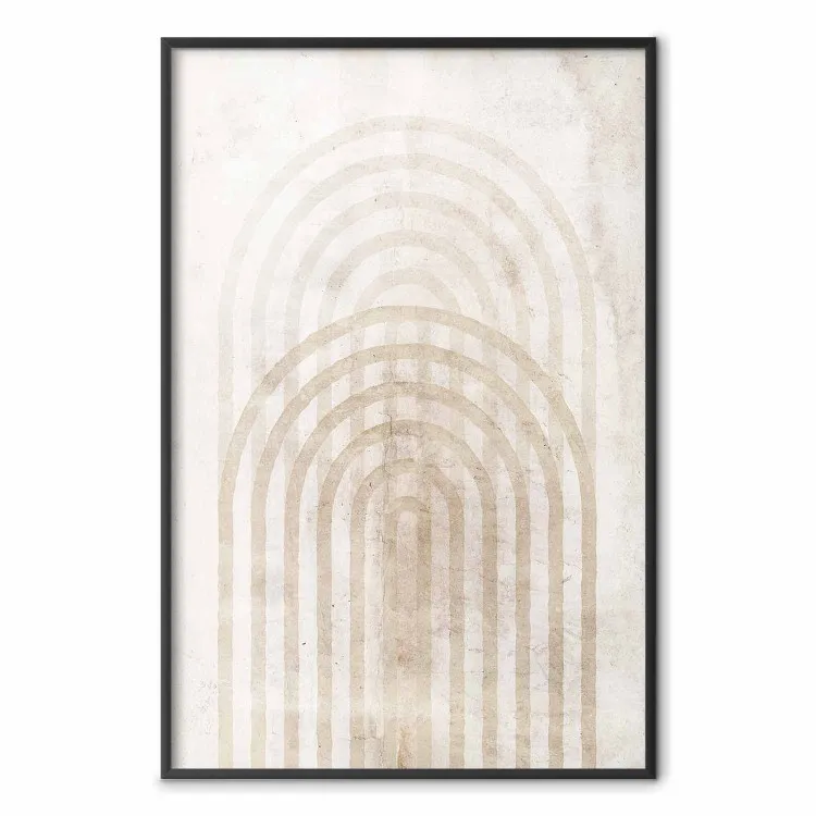 Geflecht - Beige Abstraktion im Scandi-Boho-Stil