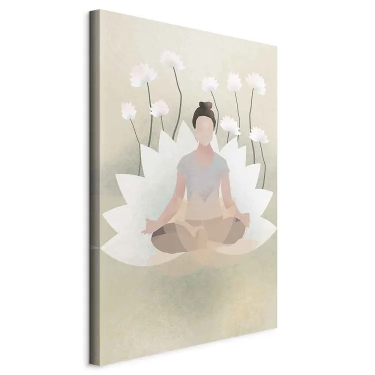 Liebesyoga (1-teilig) Vertikal - Blumenkomposition im Zen-Stil