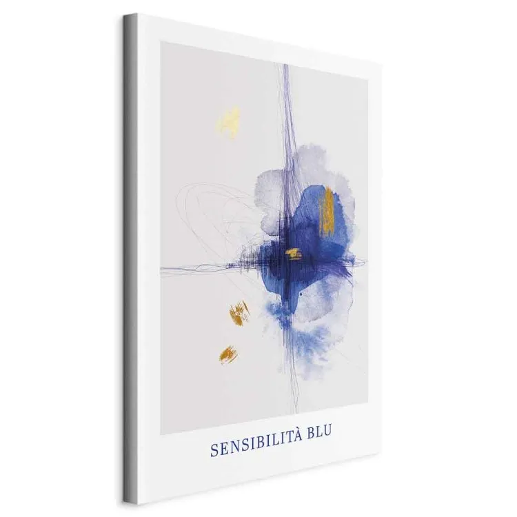 Zarte Abstraktion (1-teilig) Vertikal - Komposition mit Schriftzügen