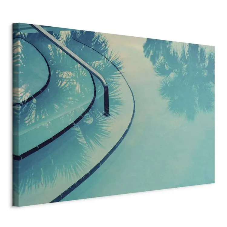 In Florida (1-teilig) - Blaue Landschaft und Palmenreflexion im Wasser