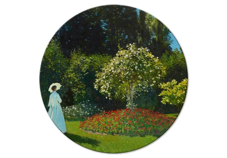 Woman in the Garden by Claude Monet - A Landscape of Vegetation in Spring
