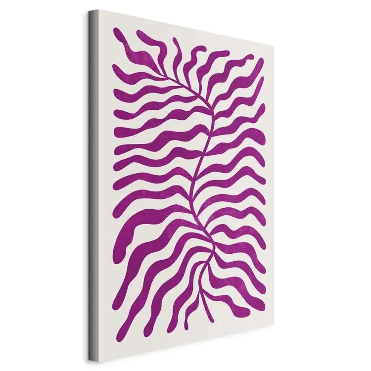 Geometrische Abstraktion (1-teilig) - Violette Formen und Figuren
