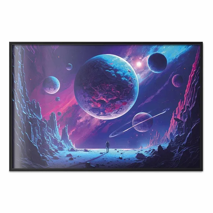Galactic Explorer - Rocky Planet in Space