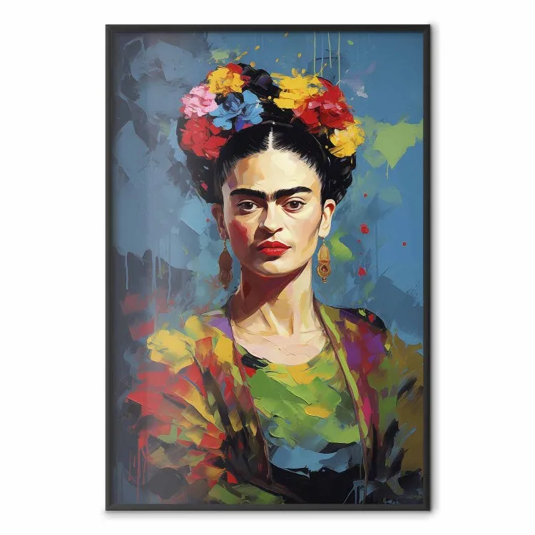 Artistic Frida - Painterly Portrait With Visible Paint Strokes