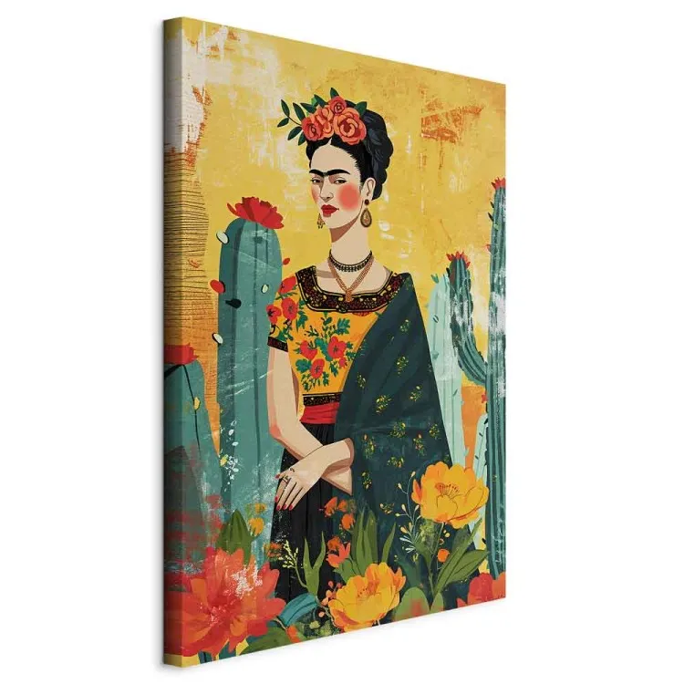 Frida Kahlo - An Artistic Representation of the Artist With Cacti