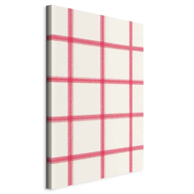 Pastel Pattern - Lines in Shades of Pink Creating a Geometric Network