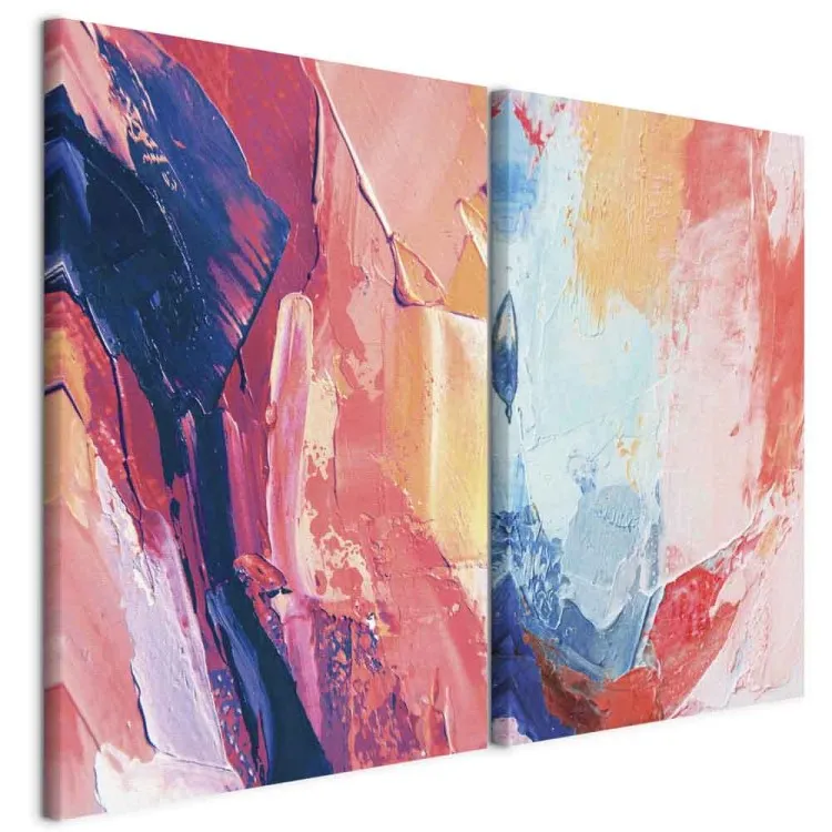 Color Impressions - Vibrant Hues with Accents of Contrasting Shades on Canvas