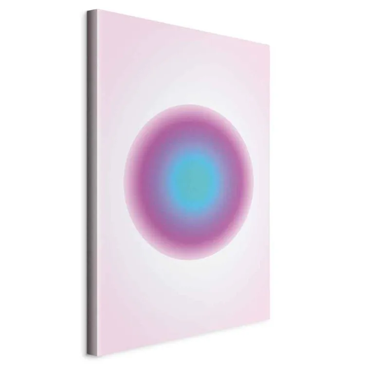 Color Pulse - Abstract Gradient in Circular Shape with Shades of Pink and Blue